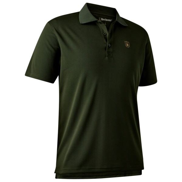 Deerhunter - Climate Polo Shirt 37.5 Technology - Poloshirt, olijfgroen/zwart