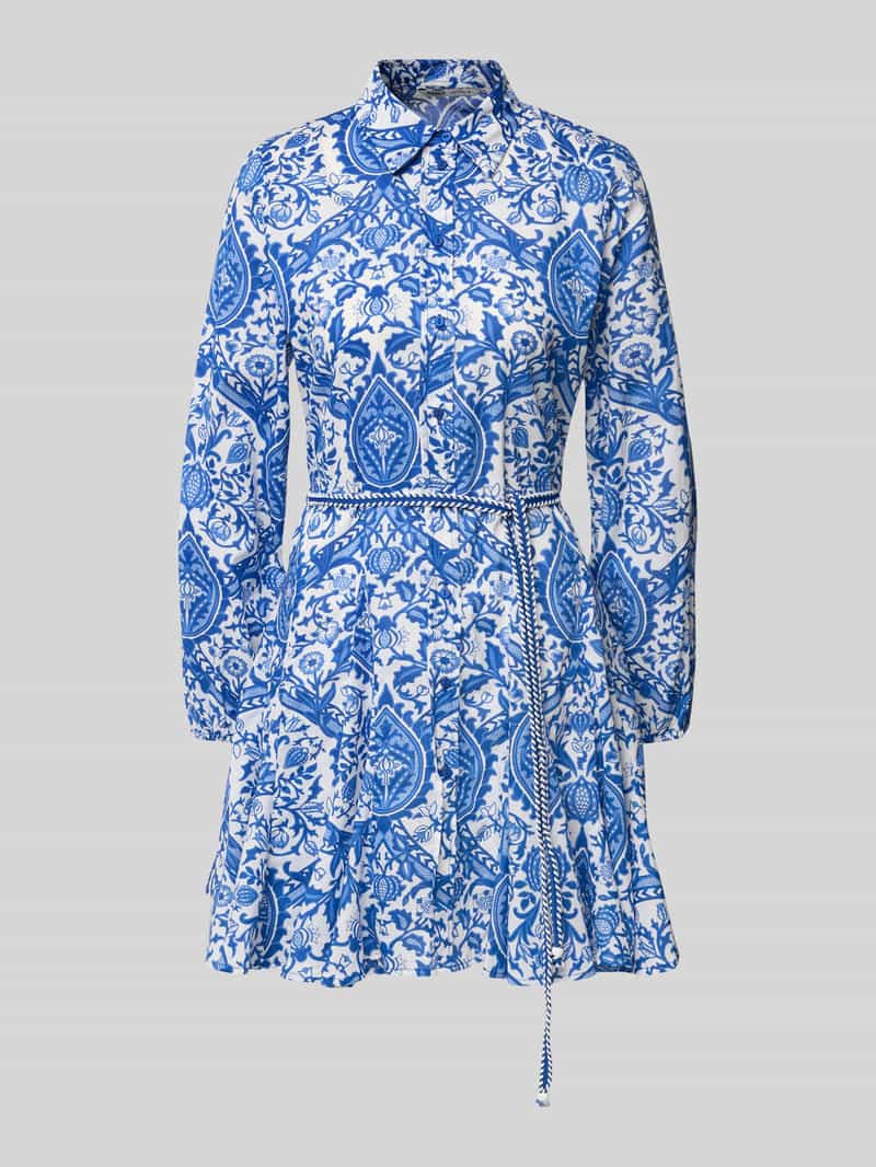 Only Getailleerde blousejurk met all-over motief, model 'LUMINA'