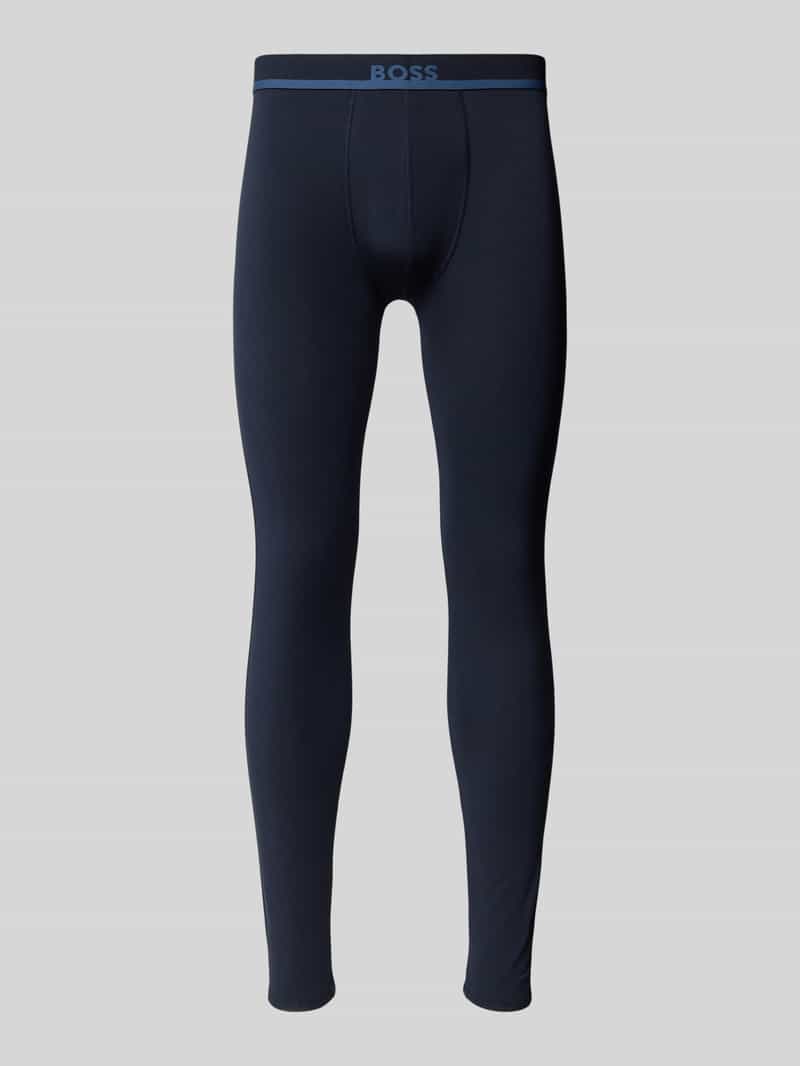 BOSS Lange onderbroek Long John 365 Solid met boss opdruk op de tailleband