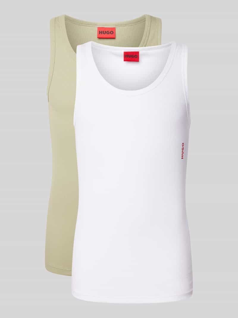 HUGO underwear Tanktop Twin Pack met merketiket in contrastkleur (set, 2-delig)