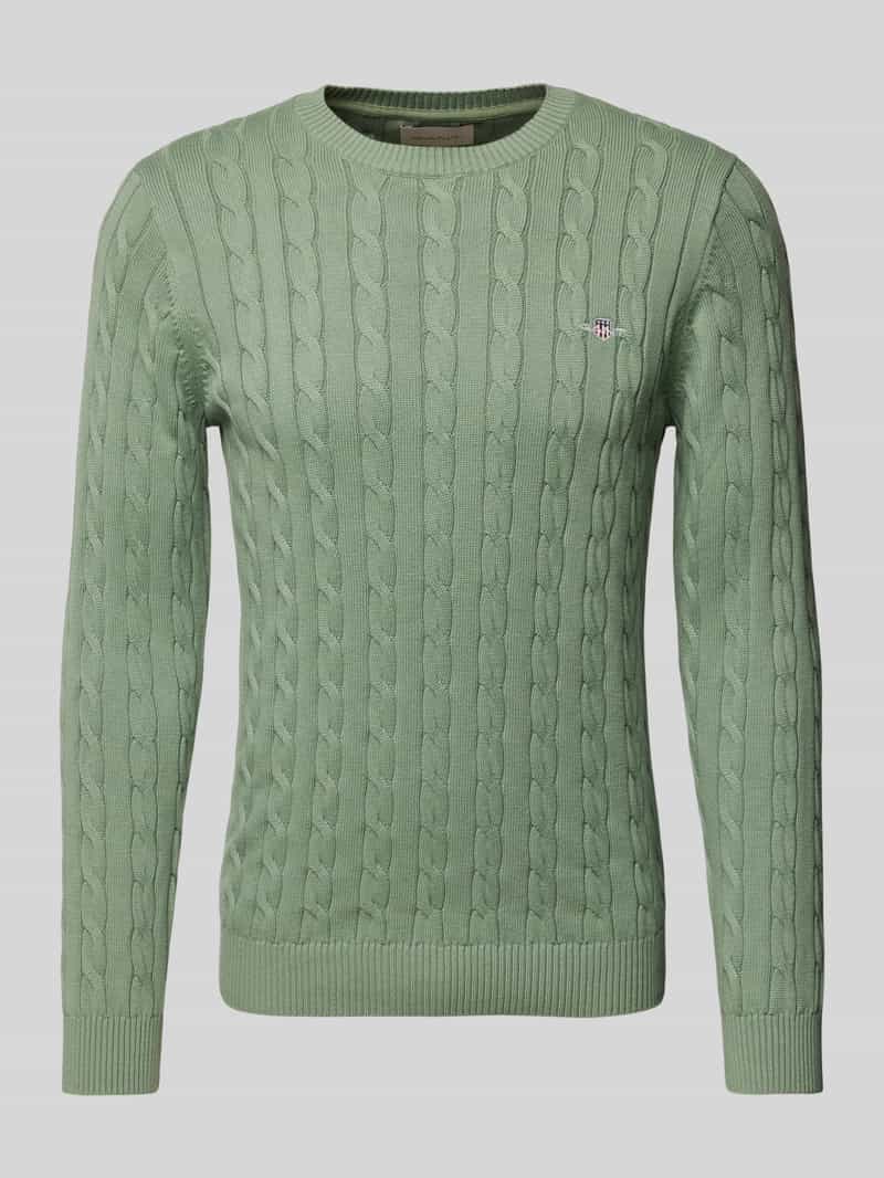 Gant Gebreide pullover met ronde hals