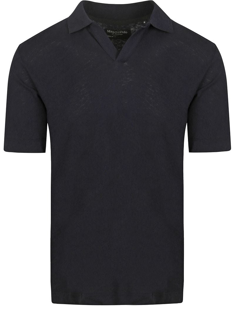 Marc O'Polo Poloshirt Riva Linen Blend Navy