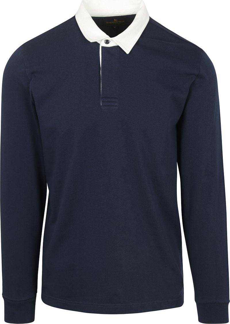 Steppin' Out Rugby Polo Navy