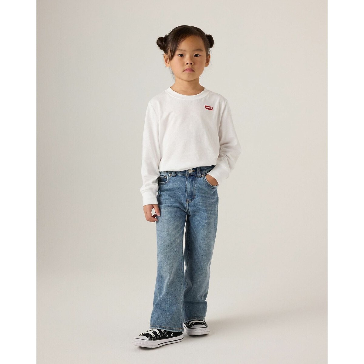 Levis LEVI'S Girls' Wide Leg Jeans Junior - Blue - Kind, Blue