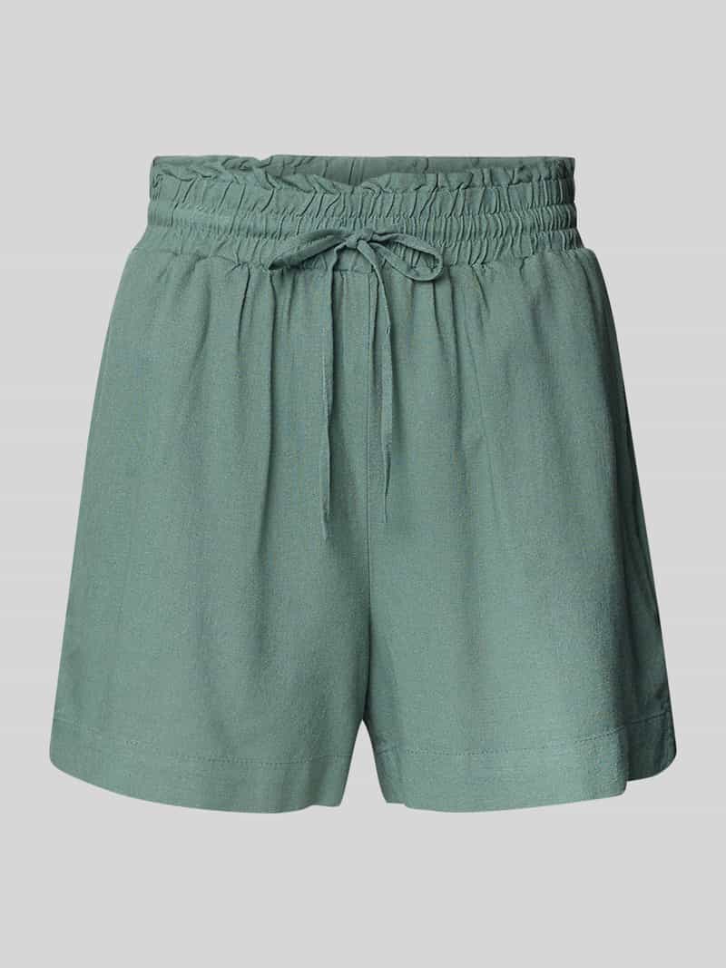 Vero Moda Loose fit korte broek van een mix van viscose en linnen, model 'MYMILO'