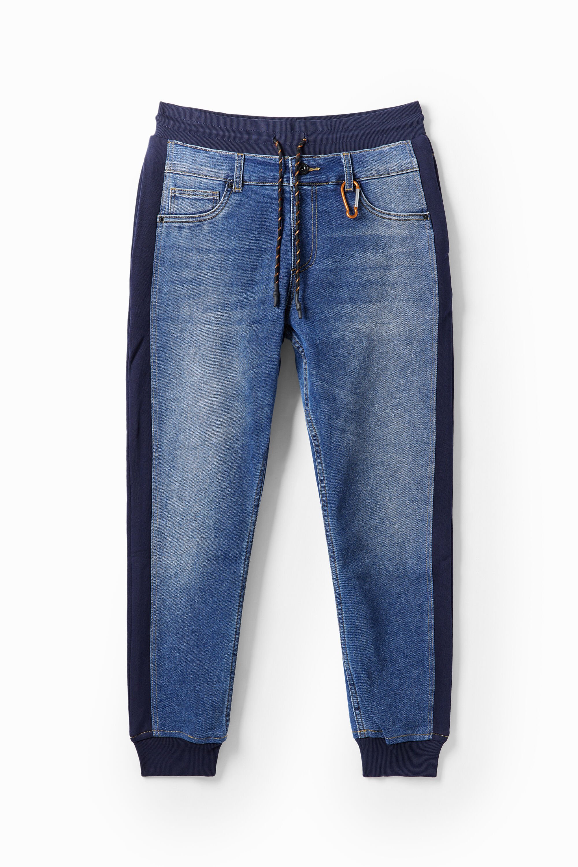 desigual Hybride denim joggingbroek - BLUE