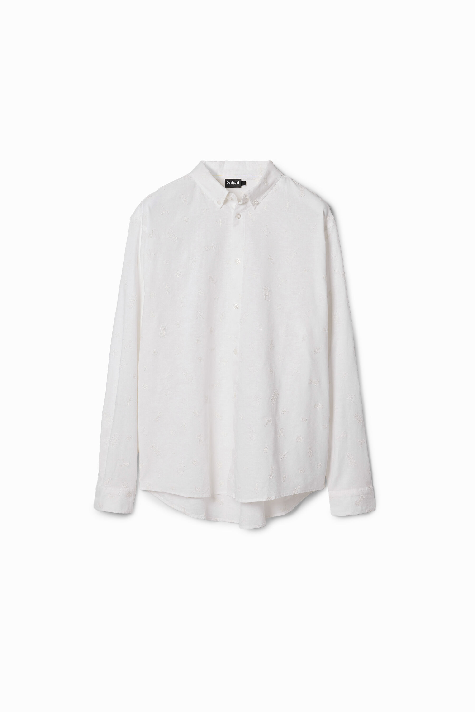 desigual Langarmhemd - WHITE