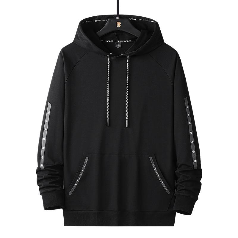 AL Clothes Lente en herfst trui met capuchon, herengrote losse vrijetijdssporttrui M