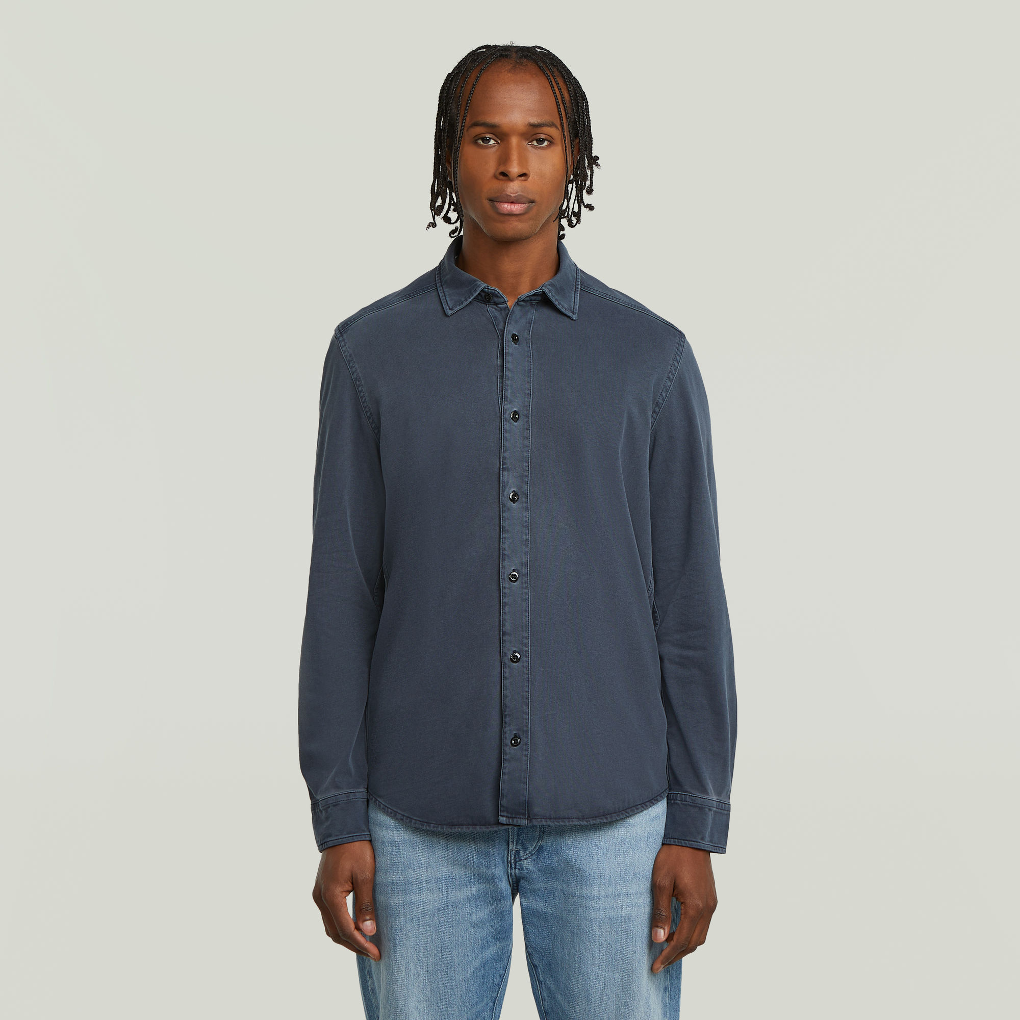 G-Star RAW Jersey Shirt - Midden blauw - Heren