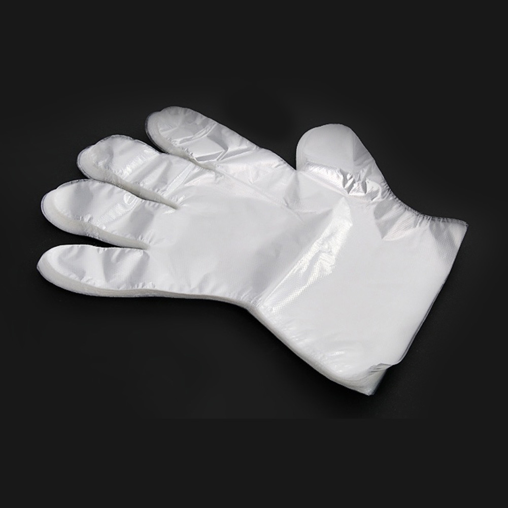 ProductsPro 100 Pcs Voedsel Plastic Handschoenen Wegwerphandschoenen Voor Restaurant Keuken Bbq Eten Eenmalige Handschoenen Fruit Groente Handschoenen Keuken gereedschap