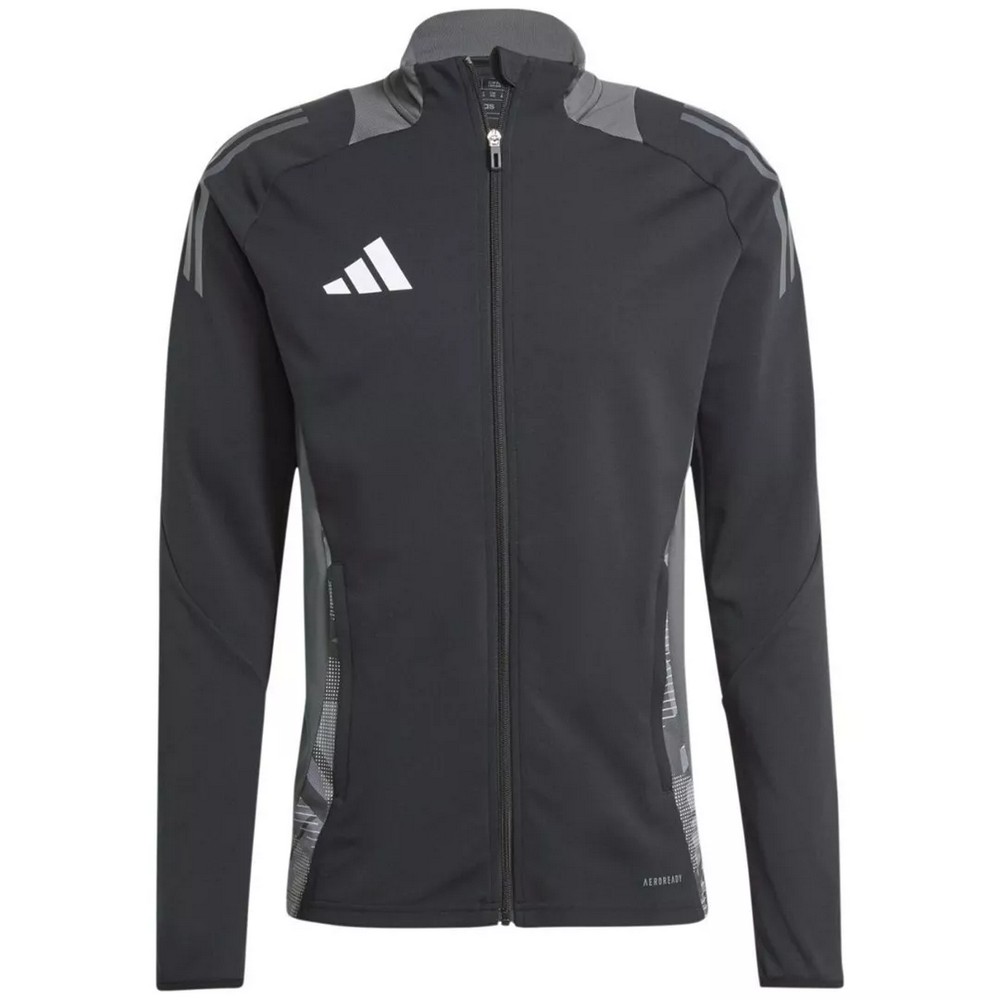 Adidas Heren trio 24 full zip wedstrijd sweatshirt