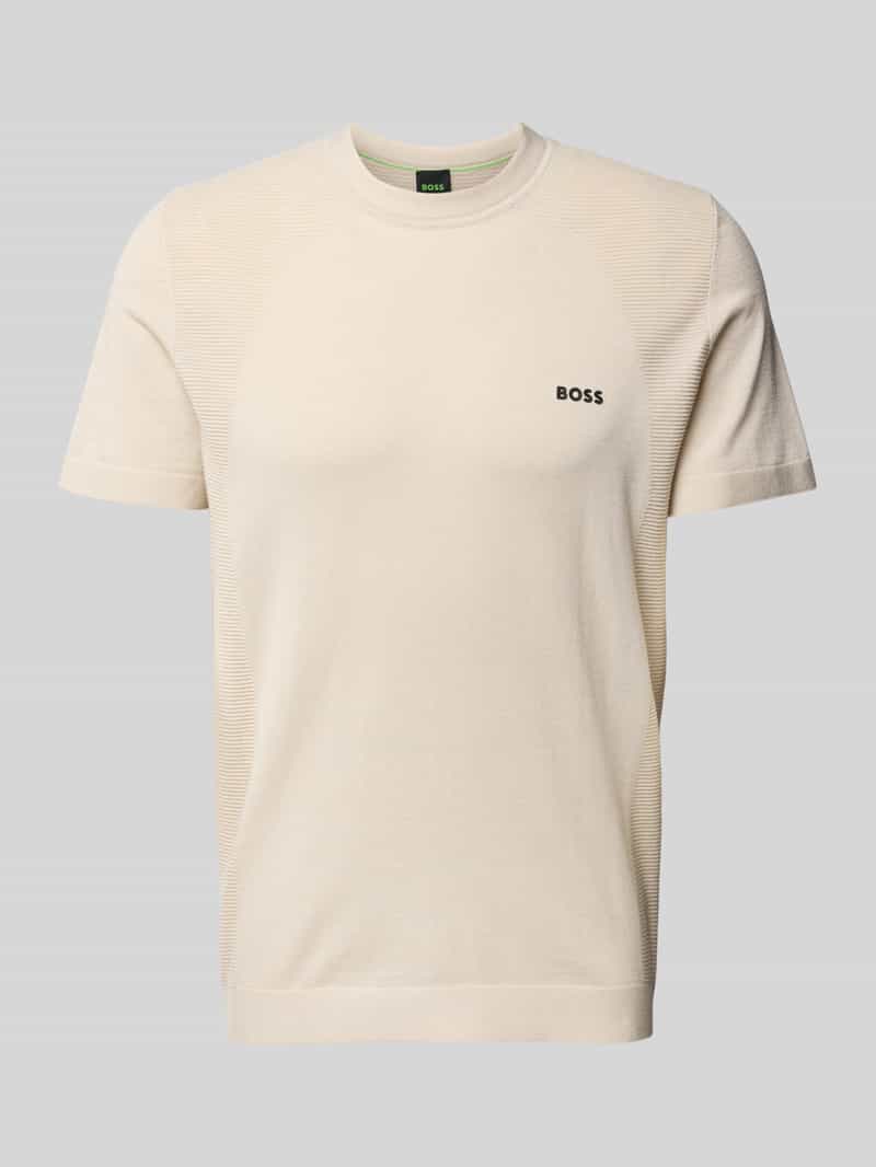 BOSS Green T-shirt met labelprint
