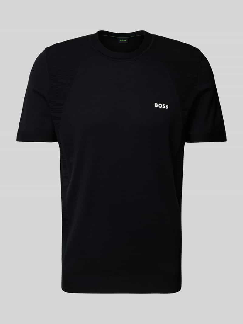 BOSS Green T-shirt met labelprint