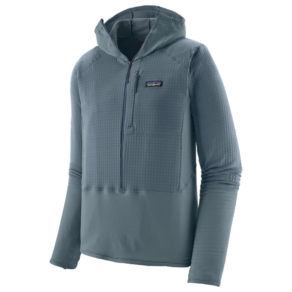 Patagonia - R1 P/O Hoody - Fleecetrui, grijs/blauw