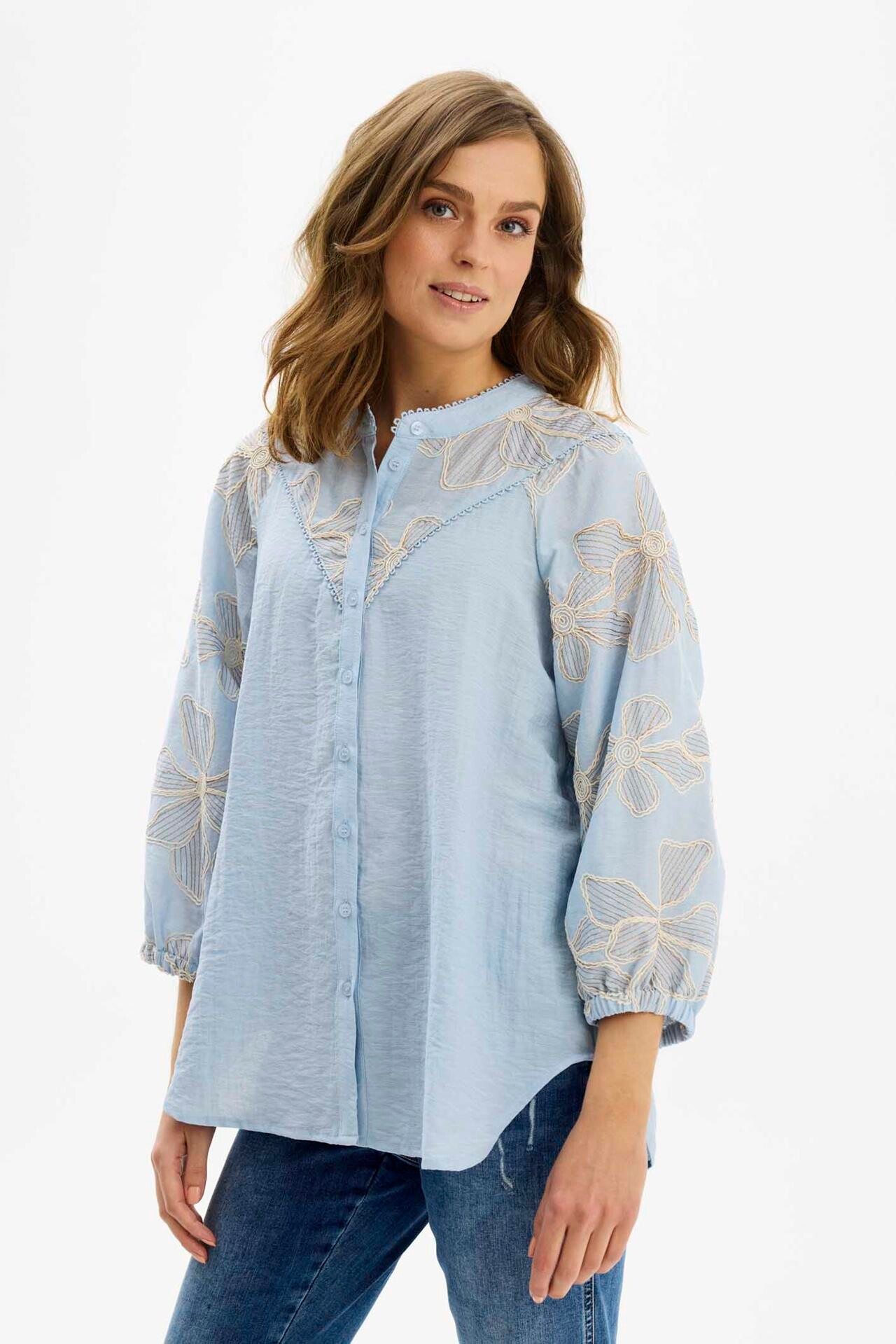 IN FRONT RIKKE SHIRT 16609 505 (Light Blue 505)