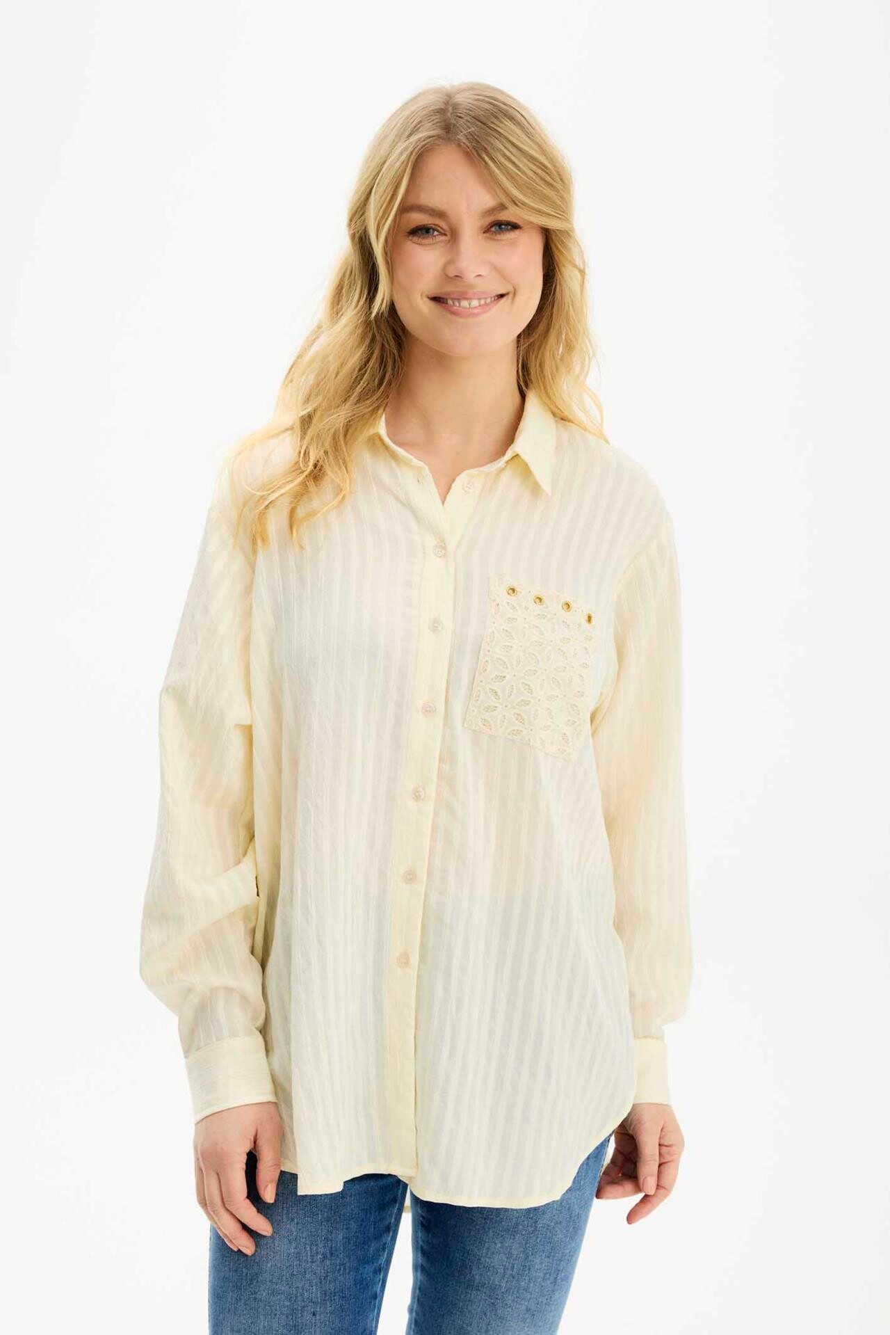 IN FRONT ELSA SHIRT 16607 025 (Creme 025)