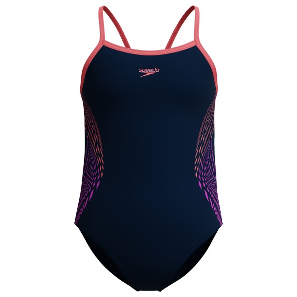 Speedo - Kid's Plastisol Placement Thinstrap Muscleback - Badpak, blauw