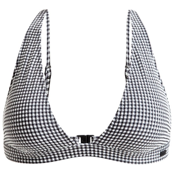 Roxy - Women's Gingham Elongated Triangle - Bikinitop, grijs