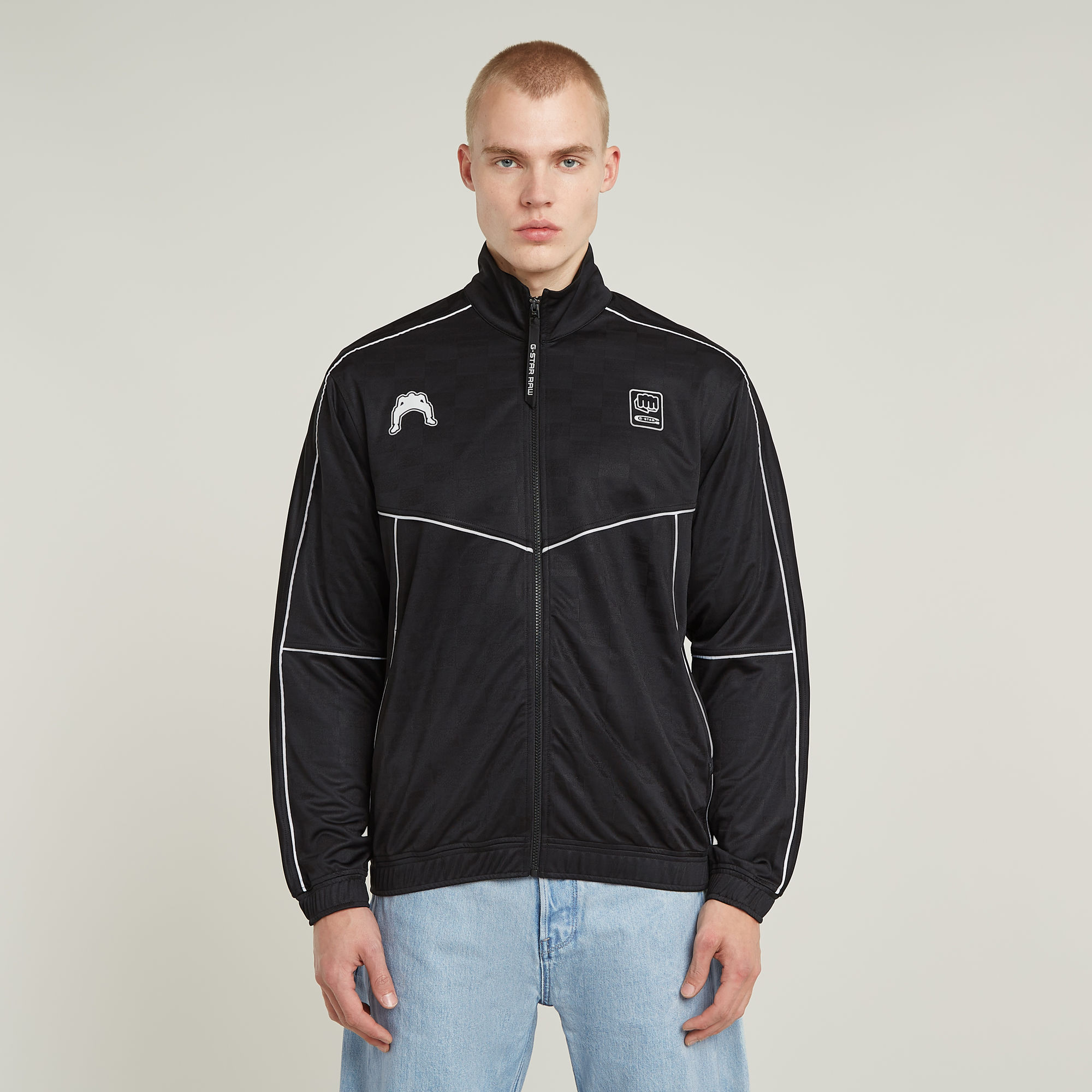 G-Star RAW Football Track Top Zip Thru - Zwart - Heren