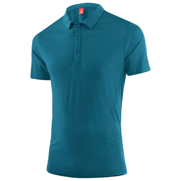 Löffler - Poloshirt Merino-Tencel - Poloshirt, blauw