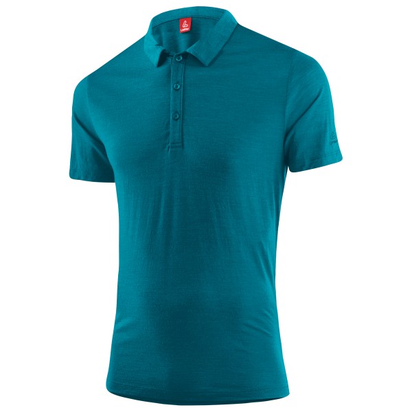Löffler - Poloshirt Merino-Tencel - Poloshirt, turkoois/blauw
