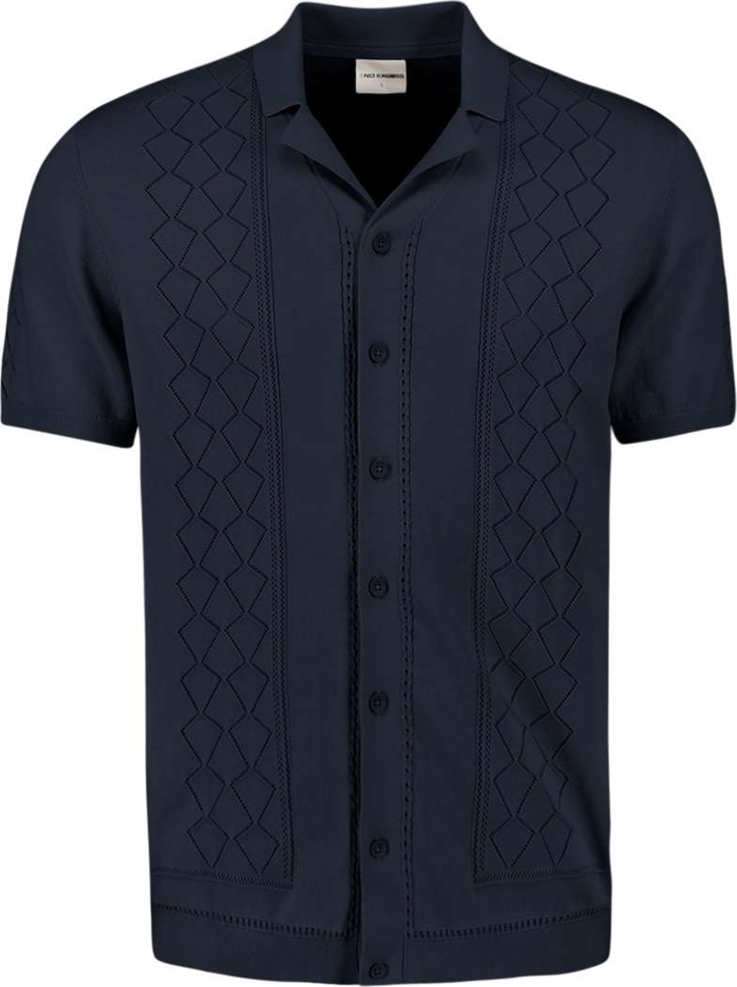 No Excess Pullover short sleeve full button p night