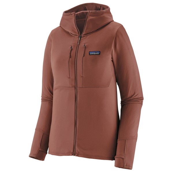 Patagonia - Women's R1 Thermal Full-Zip Hoody - Fleecevest, bruin