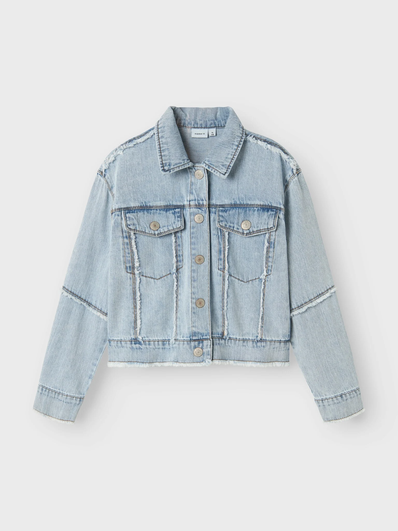 Name It Zomer spijkerjas meisjes licht denim nkffray