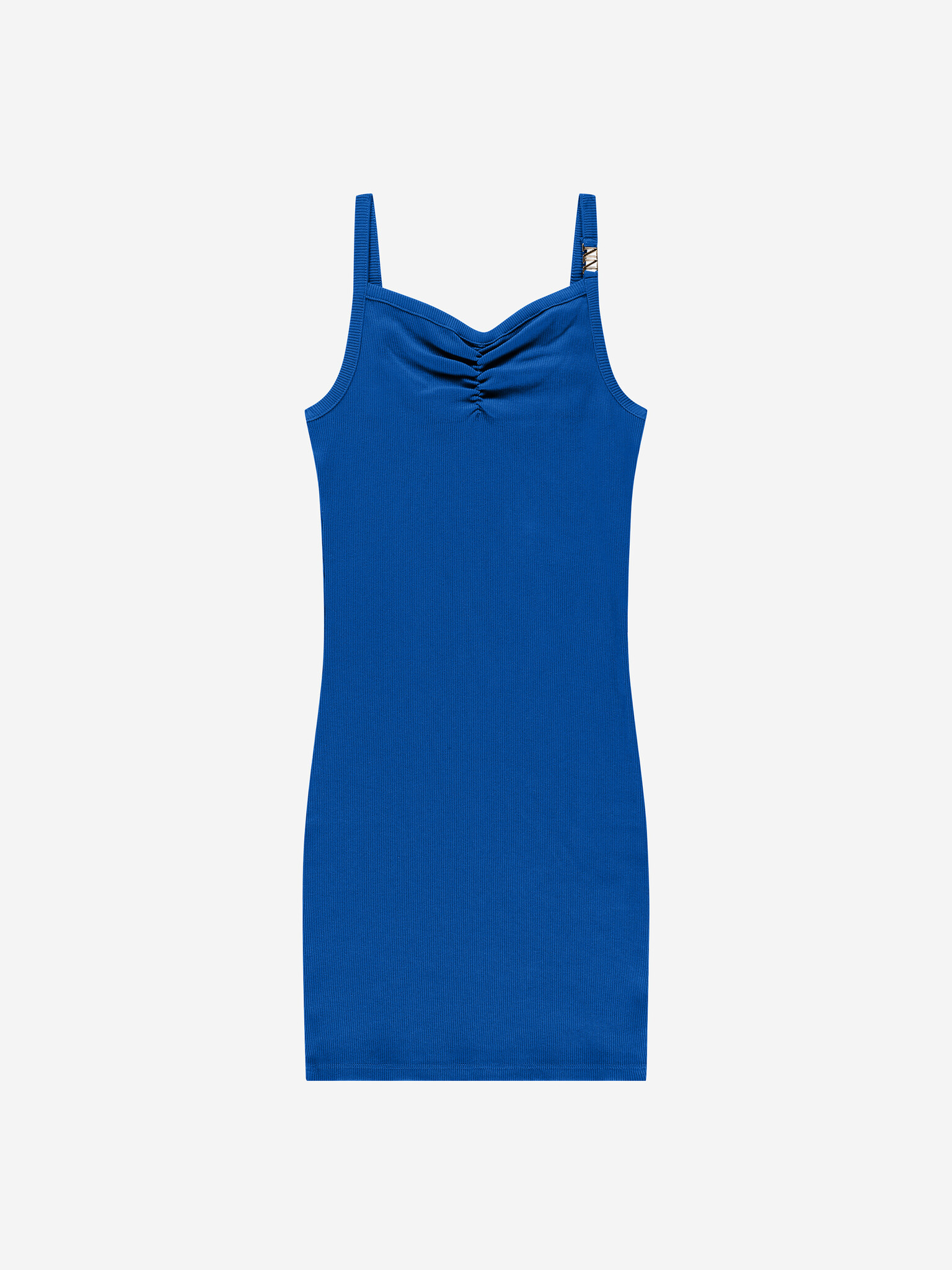 Nik&Nik zomer jurk meisjes - blauw, rib - Luuna