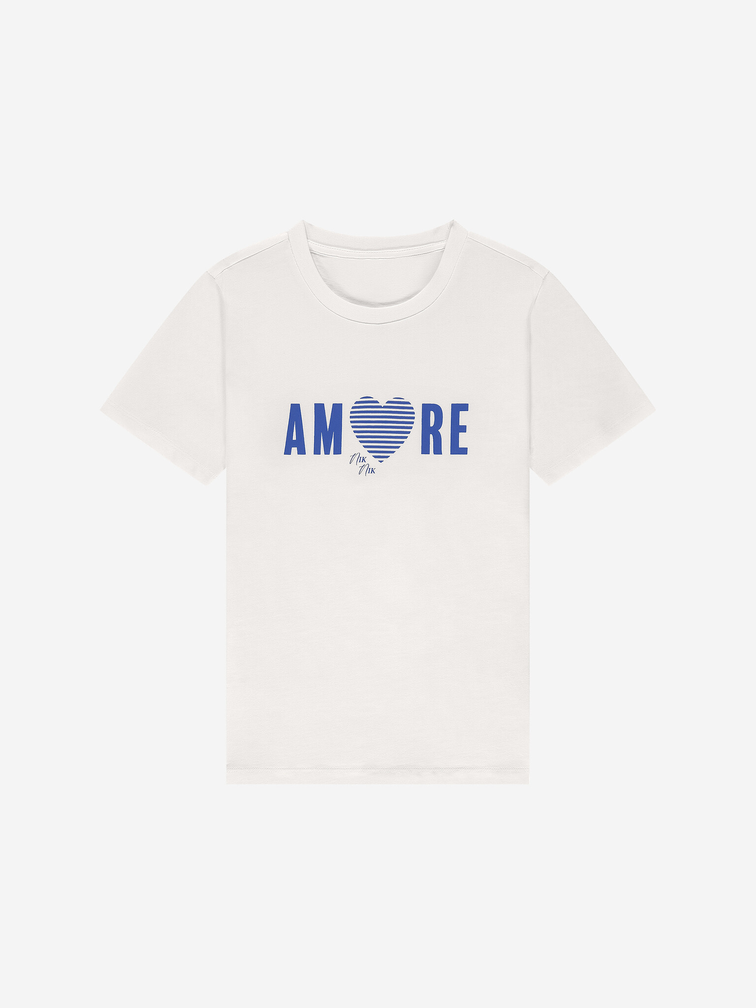 Nik&Nik zomer t-shirt meisjes - off wit - Amore