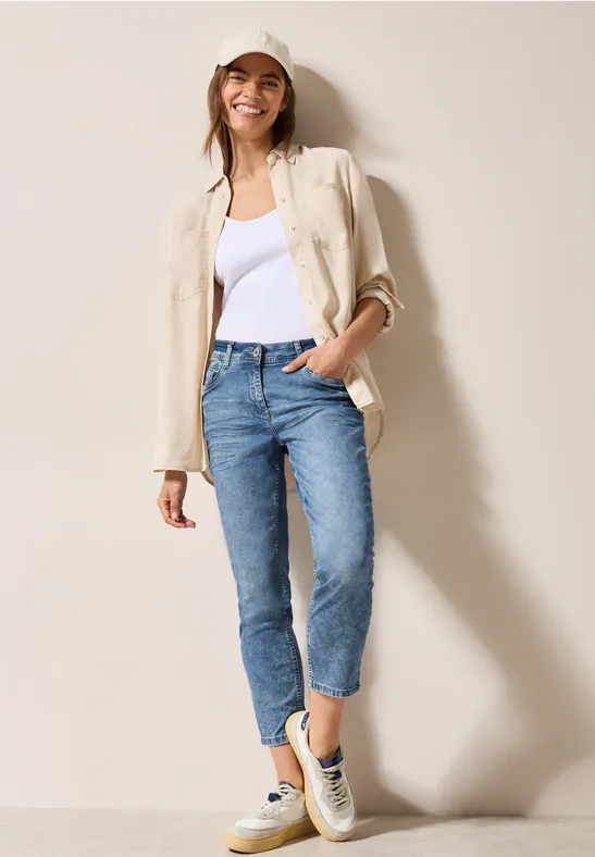 Cecil 7/8 jeans Stijl Scarlett Slim fit met mid waist