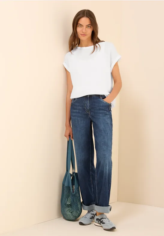 cecil Linnen blouse met knopen