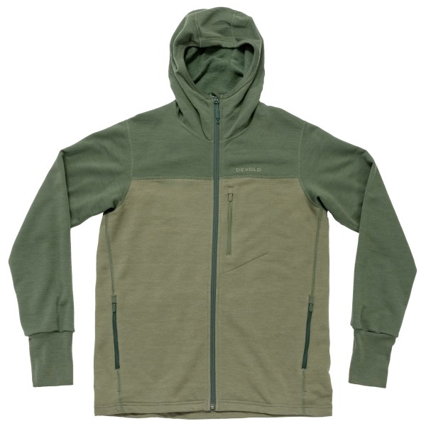Devold - Explorer Merino Hooded Jacket - Merinovest, olijfgroen