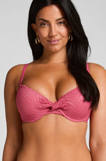 Hunkemöller Voorgevormde bikinitop met beugel Lanai Roze