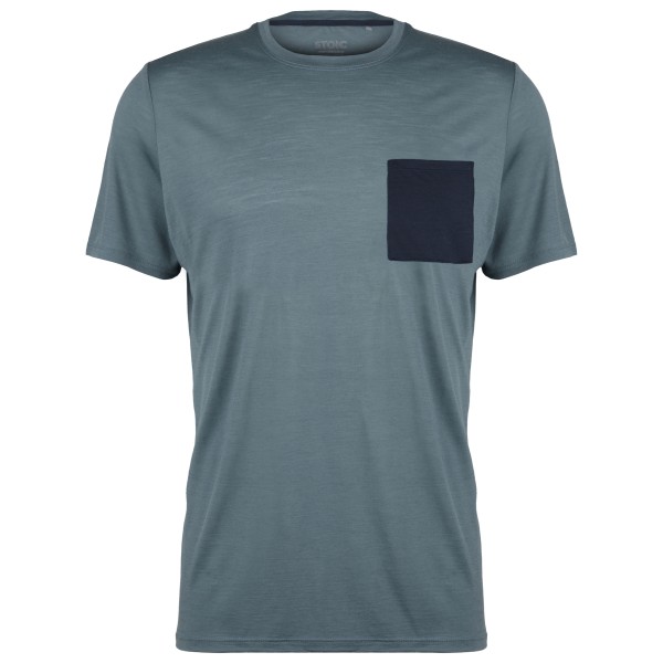 Stoic - MerinoChill MMXX. Göteborg Pocket Tee - Merinoshirt, grijs