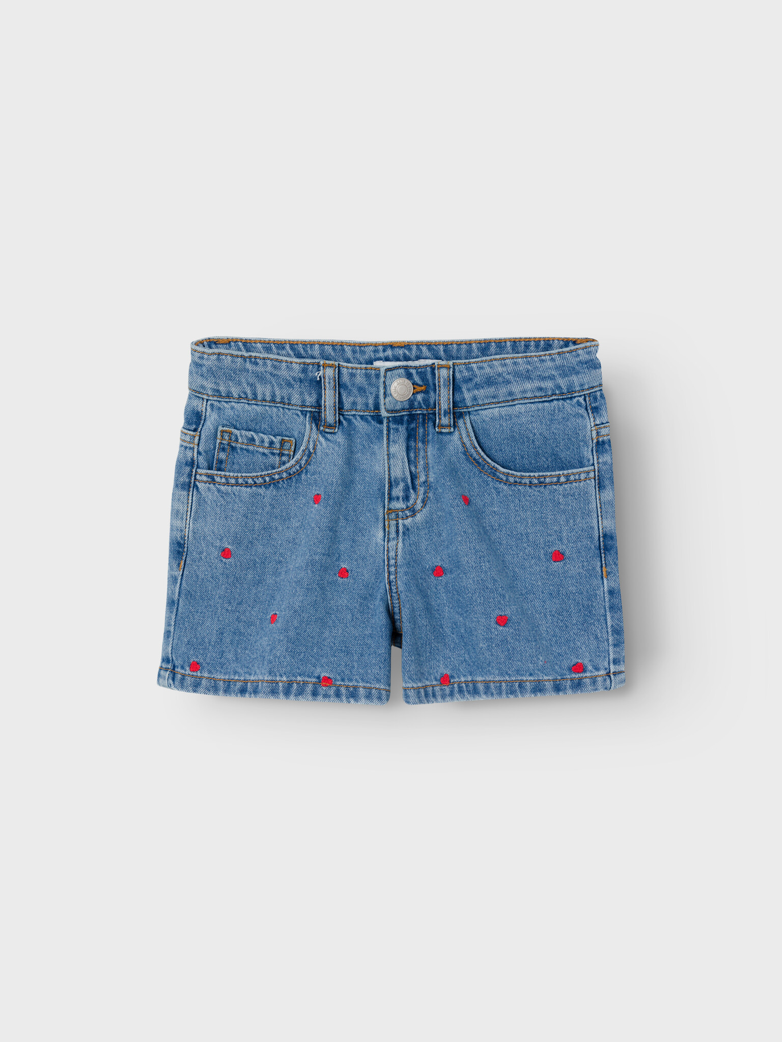 Name it zomer jeans short meisjes - medium blauw denim - Nkfbella