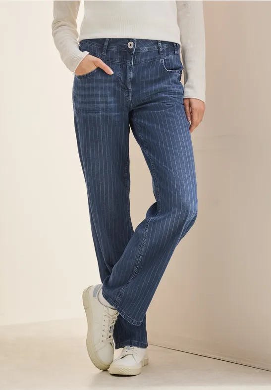 Cecil Wijde jeans Style Neele in five-pocketsstijl