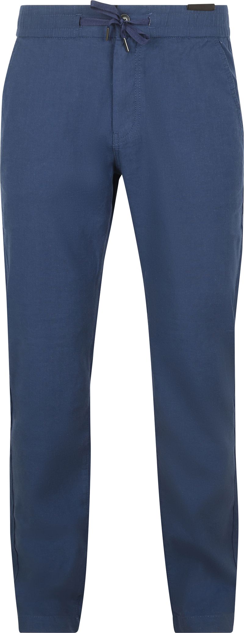 BOSS Chino Sanderson Linnen Blend Donkerblauw