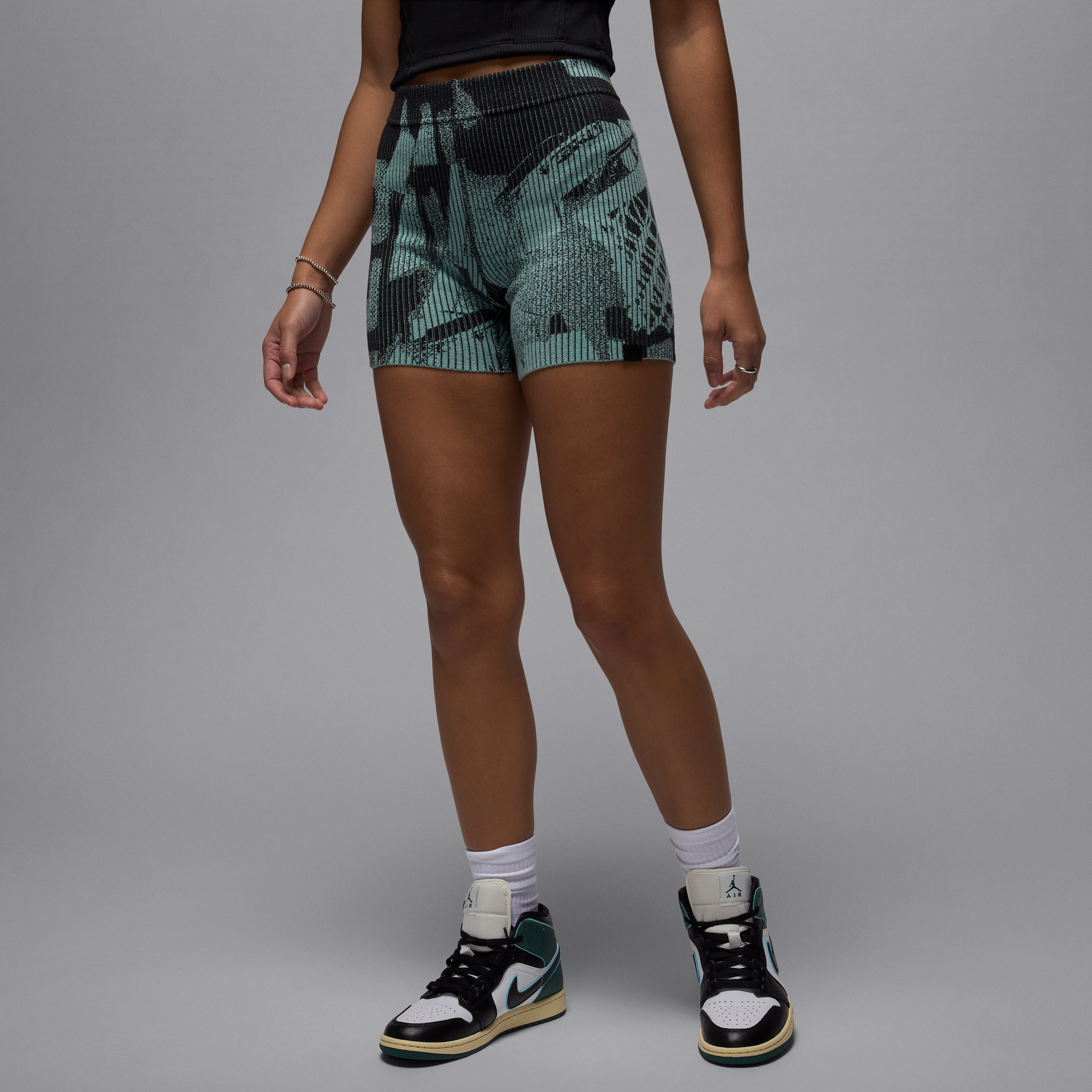 Air Jordan knit damesshorts - Groen