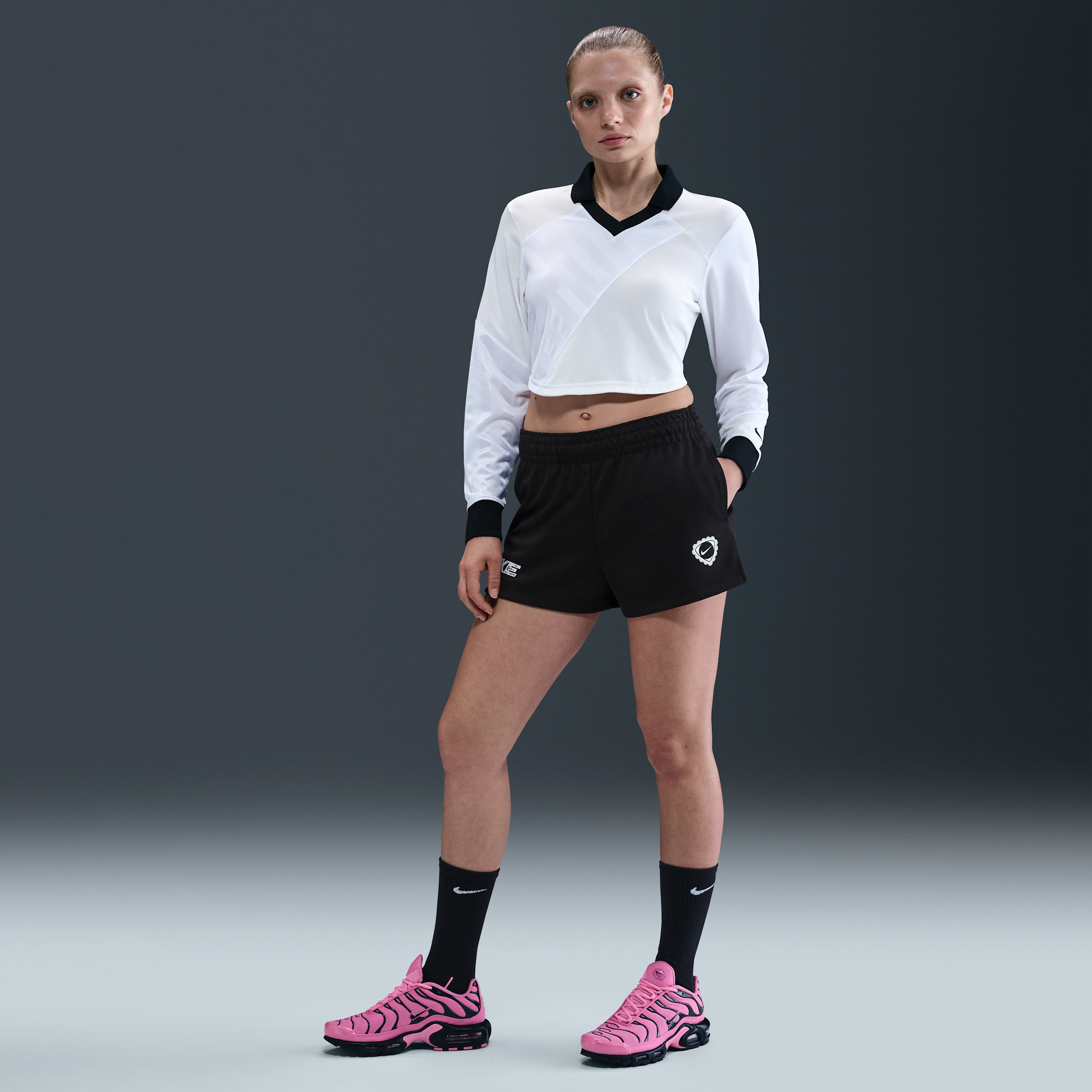 Nike Football Poly Shorts - Black- Dames, Black