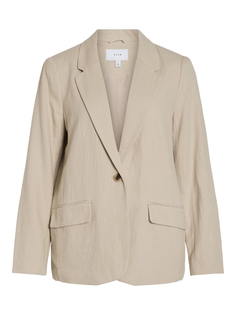 Vila 14089677 vijolanda l/s linen blend blazer
