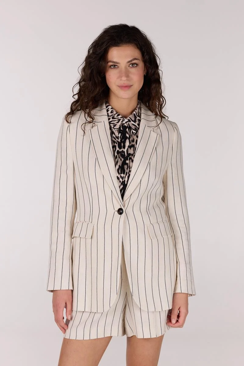 Jansen Amsterdam Ss25 rachelle lms 238 blazer natural