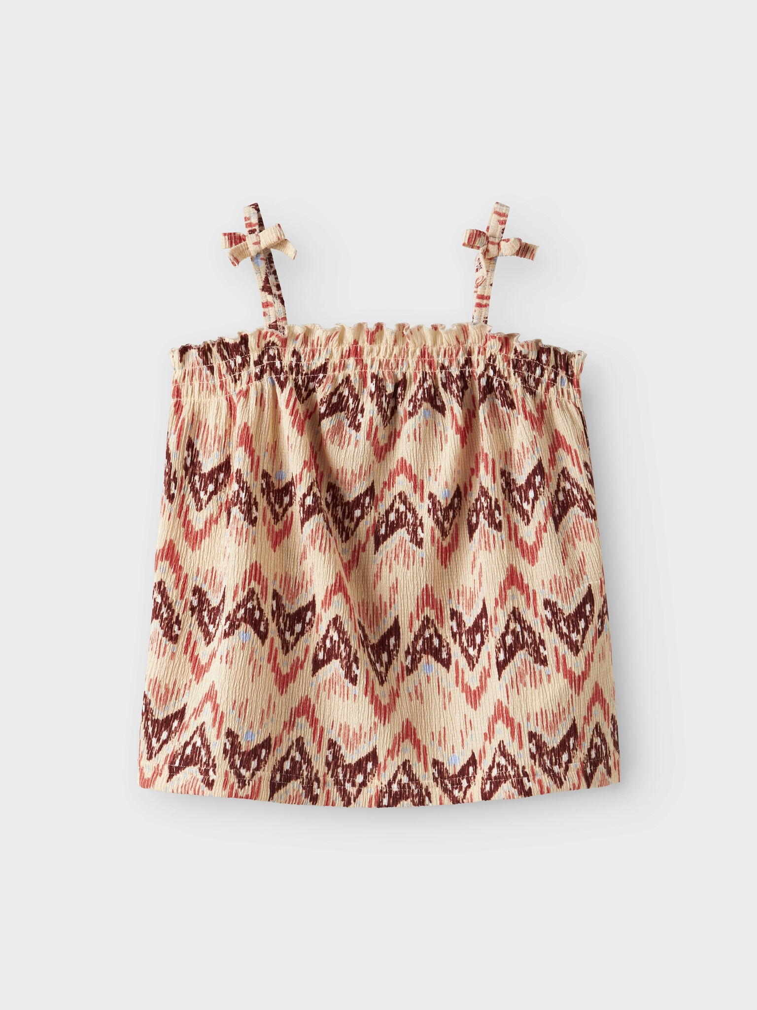 Name it zomer top S/S meisjes - print beige - Nkfhamsa