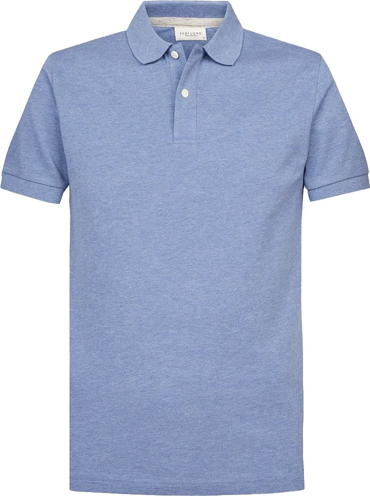 Profuomo Piqué Poloshirt Blauw