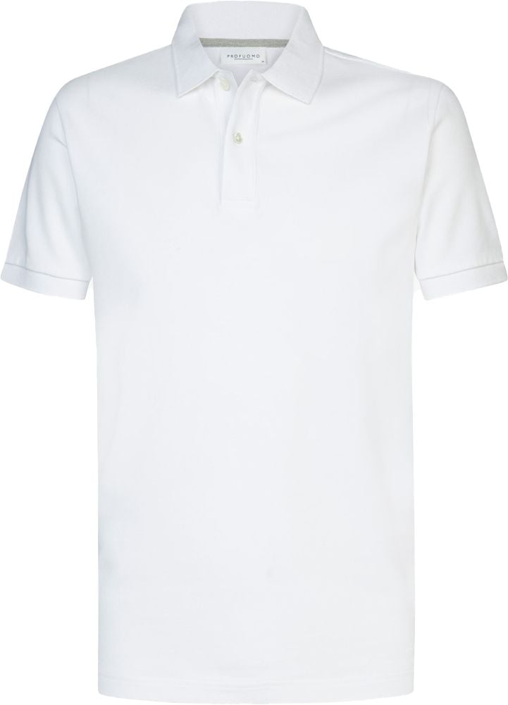 Profuomo Piqué Poloshirt Wit