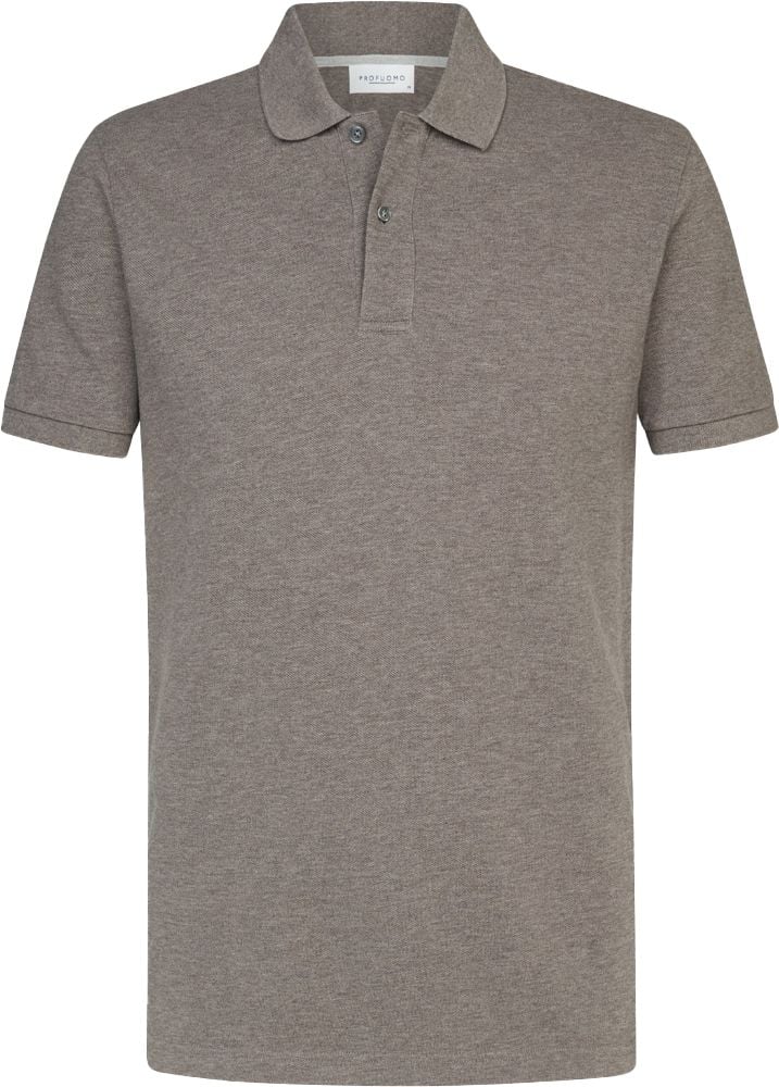 Profuomo Piqué Poloshirt Bruin