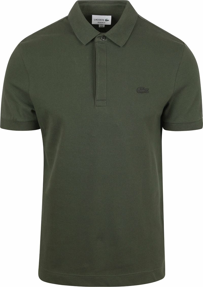 Lacoste Poloshirt Paris Piqué Donkergroen