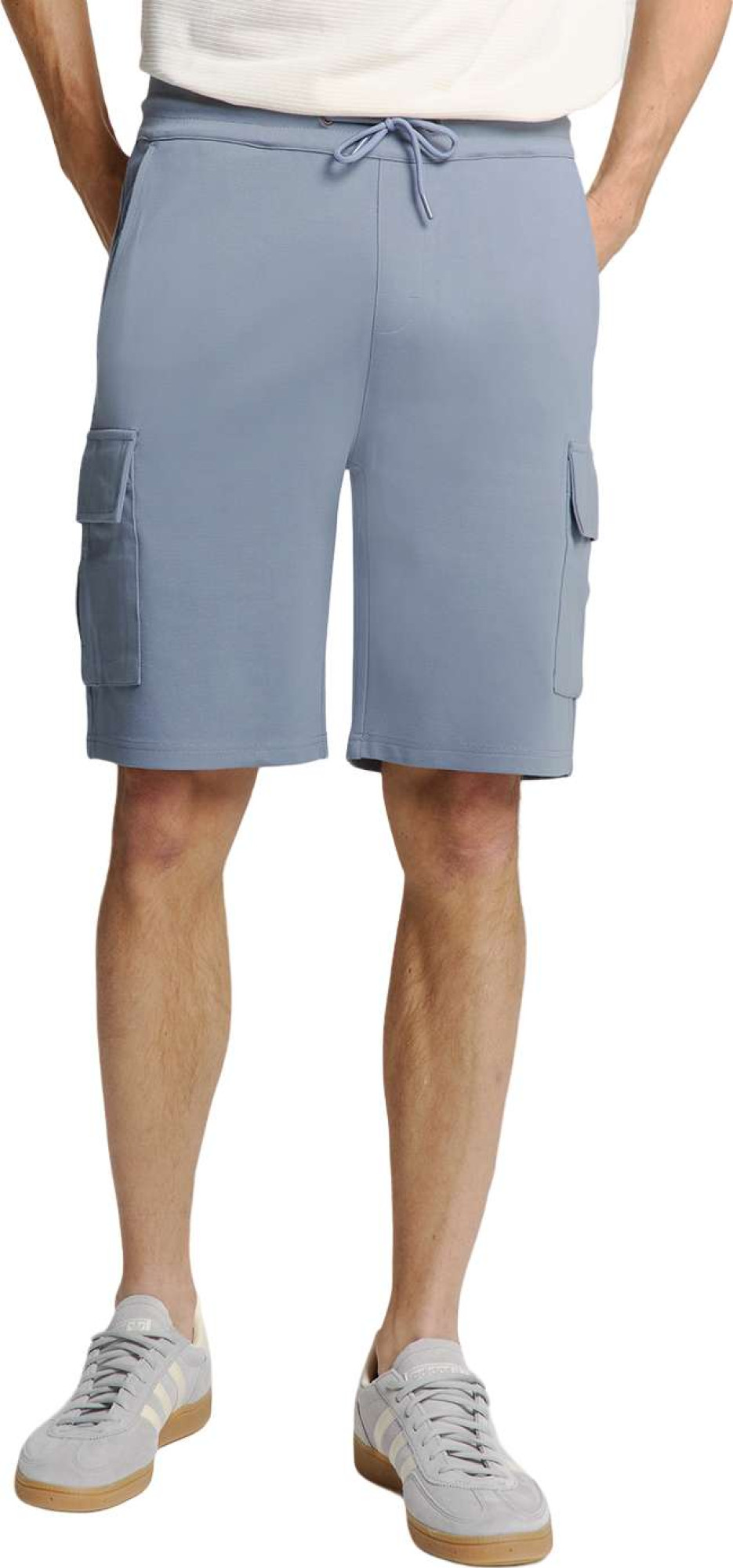 No Excess Short cargo jersey washed blue