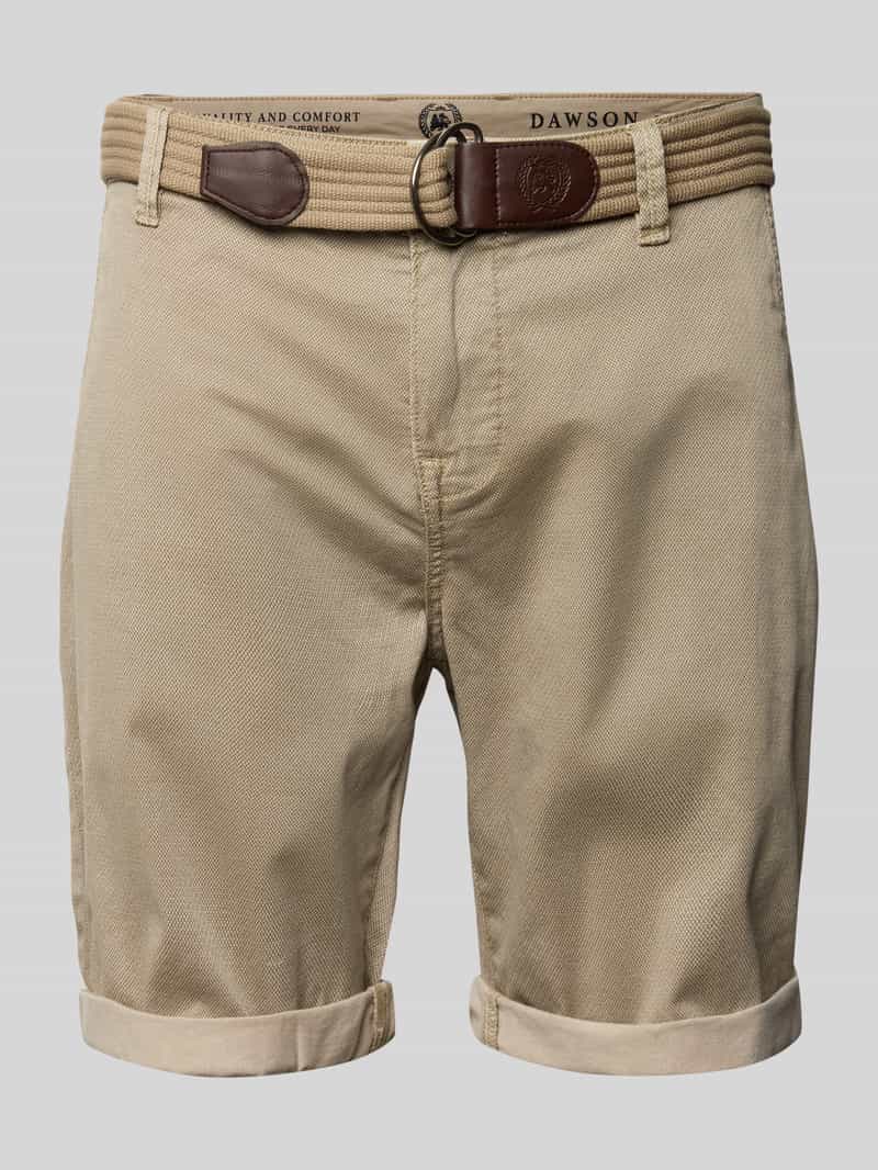 Lerros Bermuda met riem en achterzakken