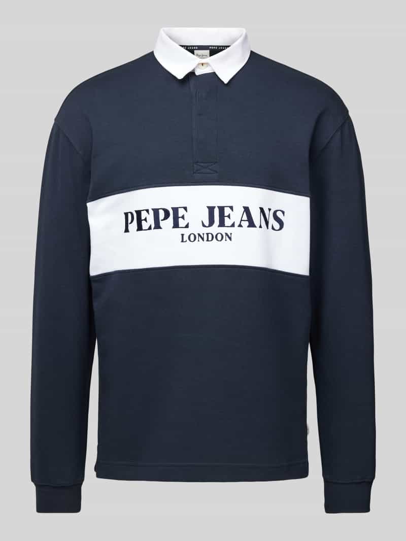 Pepe Jeans Sweatshirt met polokraag, model 'Joey'